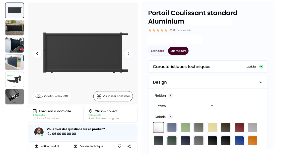 Vignette projet A — parcours de commande